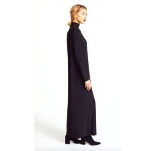 NORMA KAMALI GO TURTLENECK GOWN BLACK SIZE L